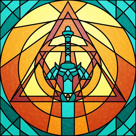 Master Sword Stained Glass Window On Behance