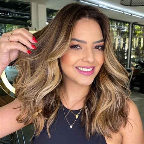 Brown Balayage Hair Mixed With Blonde Growing Out Tips Wig HD