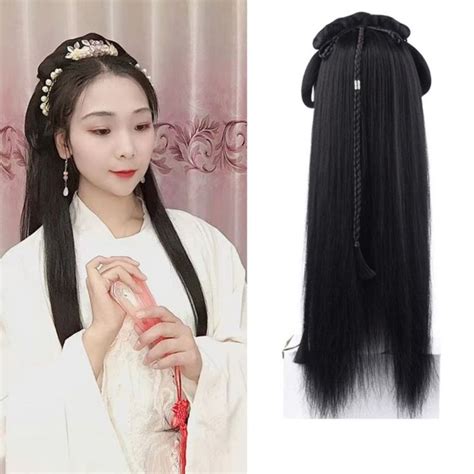 Baixl Sweet Black Cute Soft Hair Accessories Ancient Costumes Antique