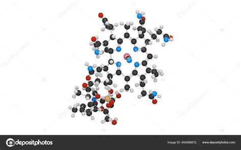 Chemical Structure Vitamin B12 Cyanocobalamin Formula C63h88con14o14p Illustration Chemical