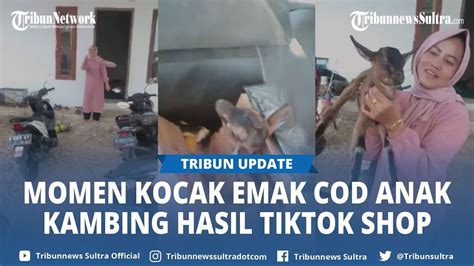 Viral Momen Kocak Emak Emak Cod Anak Kambing Sama Kurir Hasil Belanja