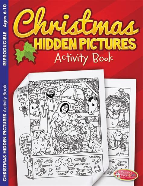 Christmas Hidden Pictures Activity Book Pack Of 6 Church Partner