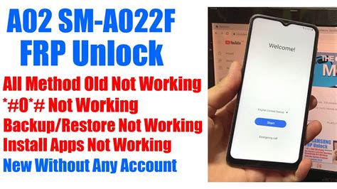 Samsung A Frp Bypass Unlock Android Samsung A F Google