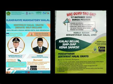 Kampanye Mandatory Halal Sertifikat Halal Gratis Youtube