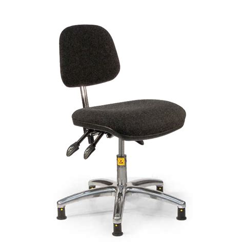 ESD Shell Back Chair Low Model 430mm 570mm With Glides Fabric