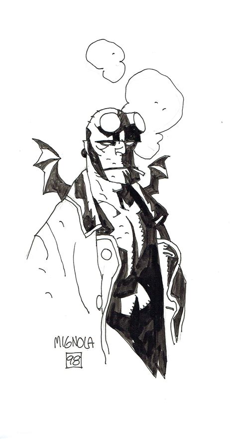 Mike MIGNOLA - Hellboy vintage (1998) - Page - Galerie de la Bande Dessinee