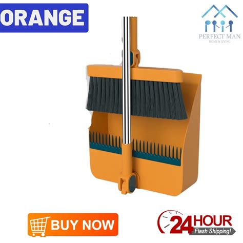 Pm In Foldable Broom Dustpan Set Broom Set Water Wiper Penyapu