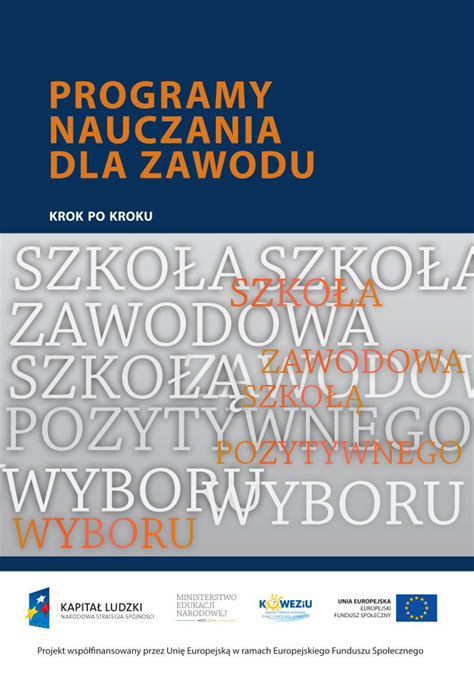 PDF programy nauczania dla zawodu koweziu edu pl Przykładowa tabela