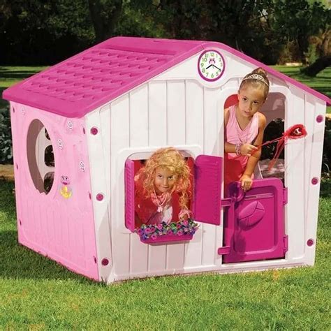 Casinha De Brinquedo Para Criança - Casinha de Boneca de Plástico para Criança Entrar Playground Brinquedo ...