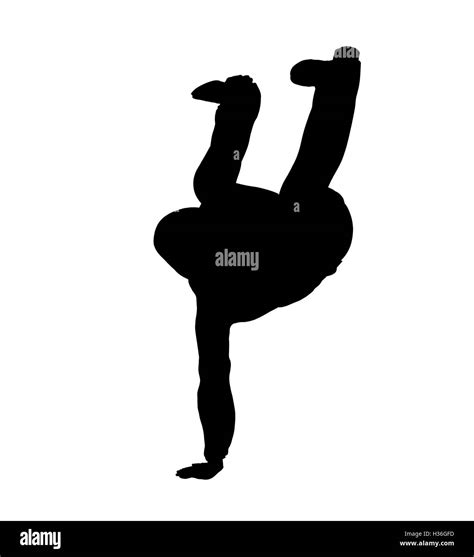 Urban Dance Illustration Silhouette Stock Photo Alamy