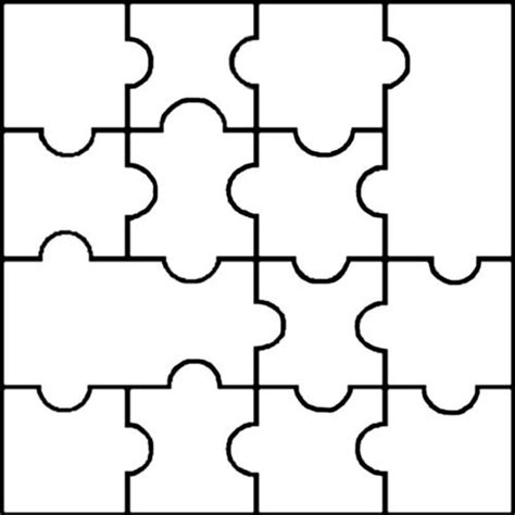 Printable Blank Puzzle Pieces - ClipArt Best