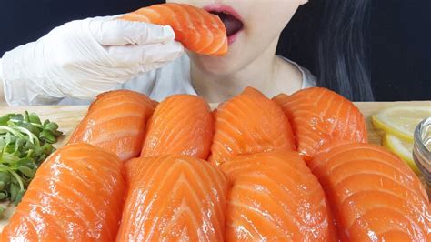 Asmr 대왕연어초밥 먹방 Giant Salmon Sushi Mukbang Youtube