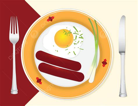 Light Breakfast Knife Egg Drawing Vector Knife Egg Drawing Png And