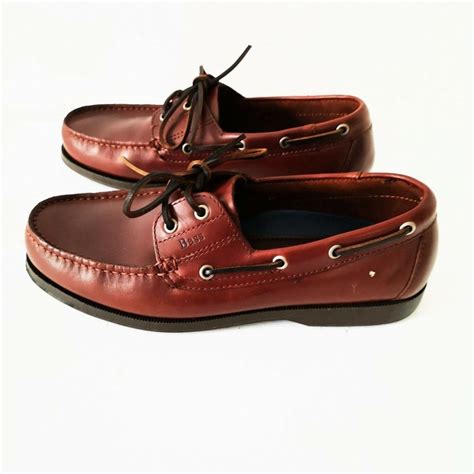 Bass Seafarer Brown Boat Shoes Leather 10.5 Wide - Gem