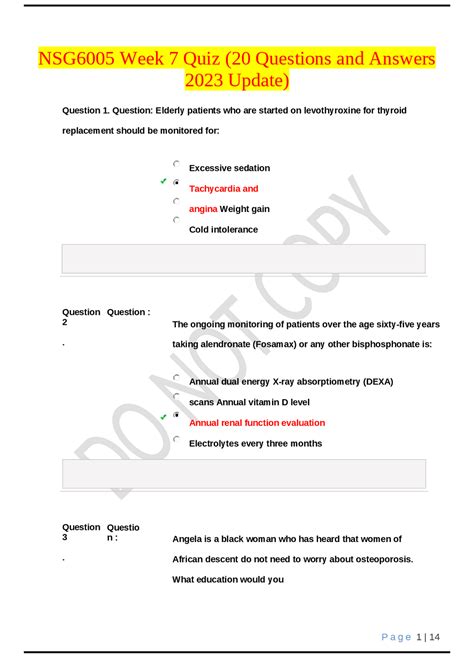 Nsg Week Quiz Questions And Answers Update Exams