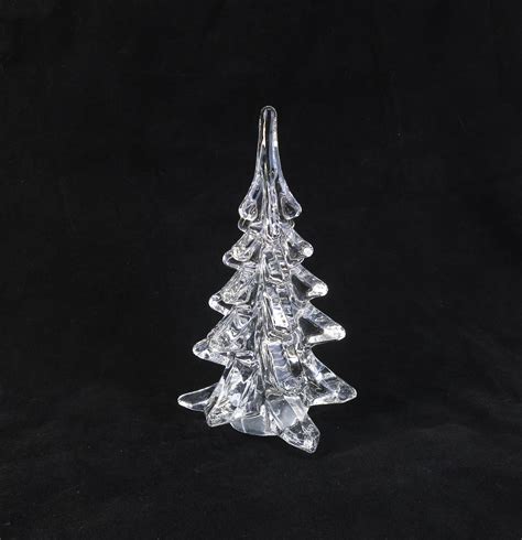 Vintage Silvestri Christmas Tree Crystal Clear Art Glass Christmas Pine ...