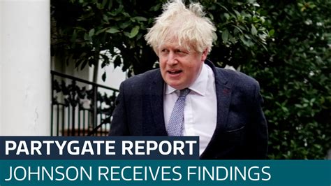 Boris Johnson Receives Findings Of Parliaments Partygate Investigation