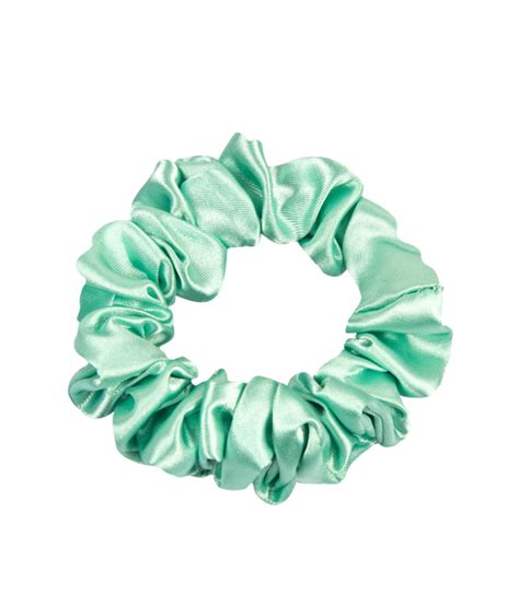 ONLYGHD MAŁA SATYNOWA SCRUNCHIE gumka w kolorze miętowym