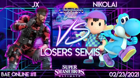 Baecation Online Ssbu Singles Jx Snake Vs Npt Nikolai