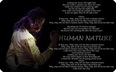 If They Ask Whywhy Tell Them It Is Human Nature Michael Jackson Quotes Michael