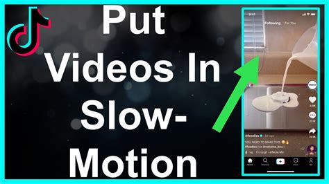 How To Put Tiktok Videos In Slow Motion Youtube