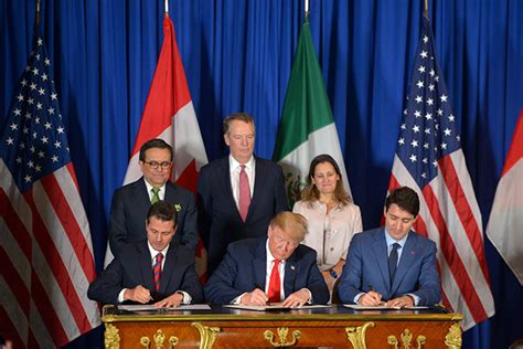 Firman acuerdo comercial México Canadá y Estados Unidos Infobaja de BC