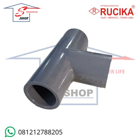 Jual Fitting Pipa Pvc Tee T Aw Inch Rucika Shopee Indonesia