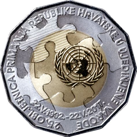 Croacia Conmemora Sus A Os Como Miembro De La Onu Numismatica Visual