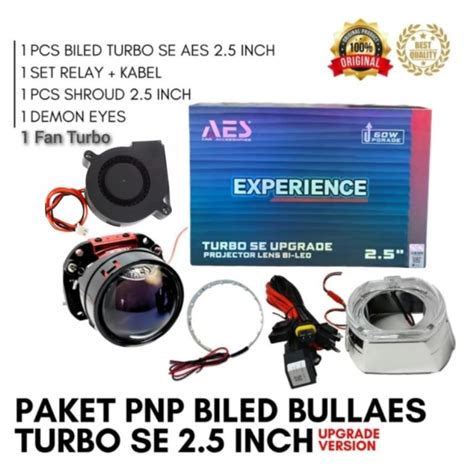 Jual Paket Lampu Biled AES TURBO SE Experience Upgrade 60watt Shopee