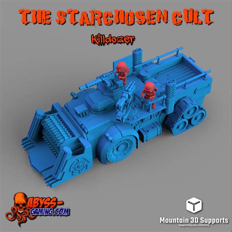 Killdozer Starchosen Cult 28mm Resin Vehicle And Crew Etsy