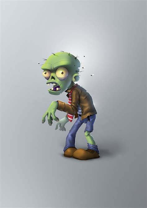 ArtStation - Zombie ( plants vs zombies), Samuel Suarez | Cute zombie, Zombie illustration ...