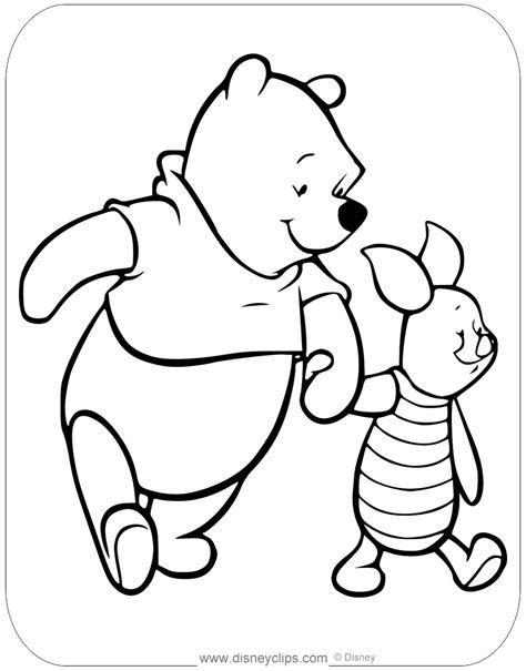 Pooh And Piglet Coloring Pages