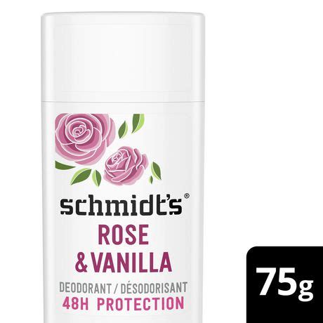 Schmidt S Rose Vanilla Natural Deodorant Stick Walmart Canada