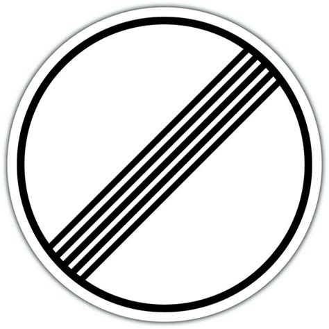 No Speed Limit Sign Autobahn German Vinyl Sticker Decal Car Etsy