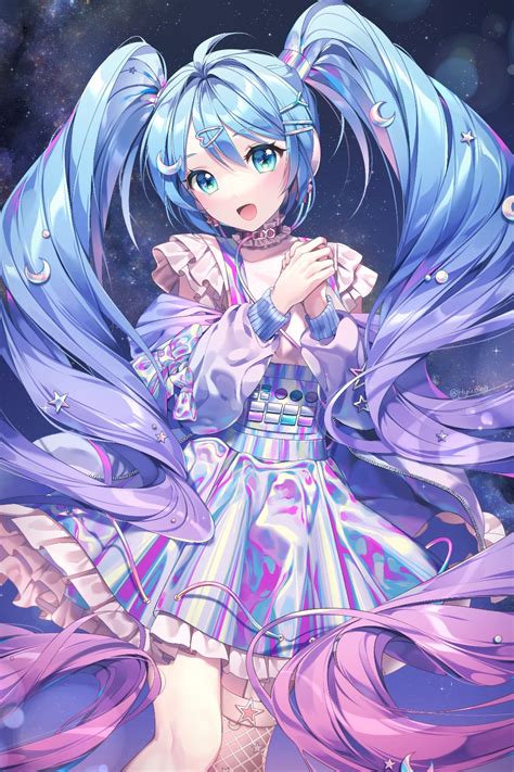 Hatsune Miku Digital Stars Miku And Digital Stars Miku Vocaloid And