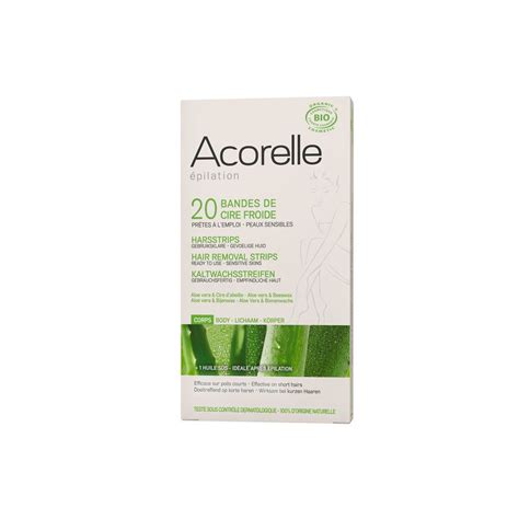 Acorelle X Bandes De Cire Froide Pr Tes L Emploi Bio