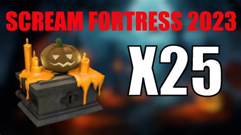 Unboxing 25 Scream Fortress XV 2023 Cases TF2 UNUSUAL UNBOXED YouTube