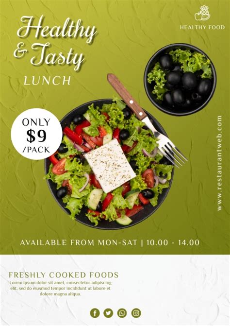 Healthy Food Template Postermywall