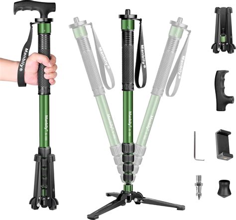 Manbily Monopods For Cameras 71 In With Feet Walking Stick Stand 180cm Camera Monopod Mount