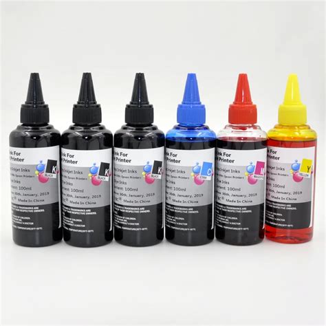 Ml Special Refill Dye Ink Kit For Epson Inkjet Printer Ciss Ink