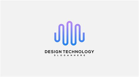 Design technology vector logo design template 14397934 Vector Art at ...