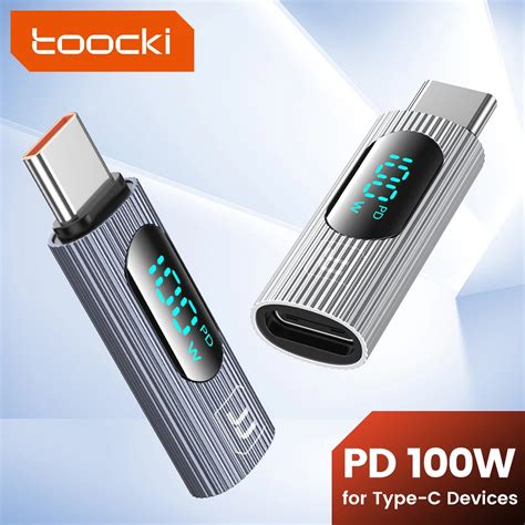 jual toocki usb type  pd  otg connector digital display adapter