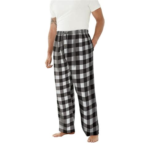 Kingsize Kingsize Mens Big And Tall Flannel Plaid Pajama Pants Pajama