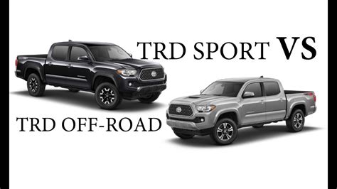 Difference Between Tacoma Sr5 And Off Road