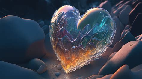 Crystal Heart, 4K Desktop Wallpaper - Download Free 4K Desktop Wallpapers