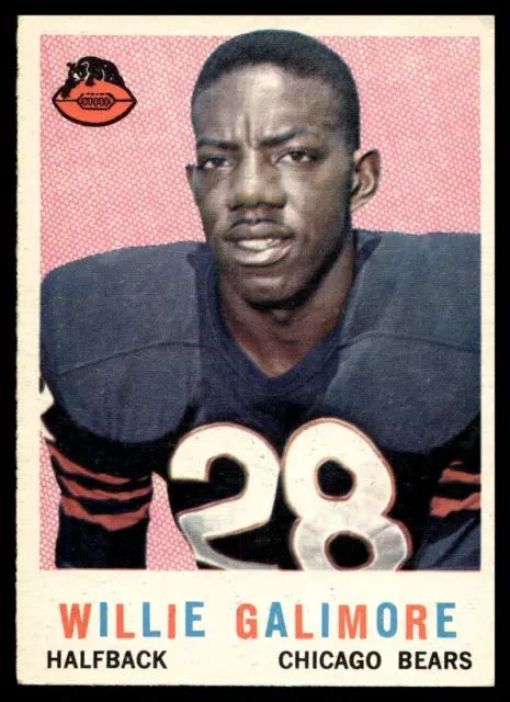 1959 TOPPS #145 Willie Galimore Chicago Bears EX-EX-EXMINT EUR 2,77 ...