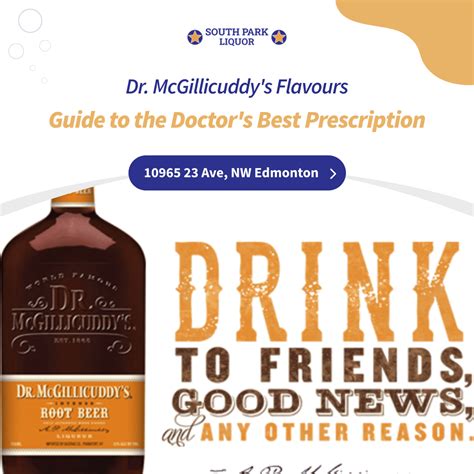 Dr Mcgillicuddys Flavours A Guide To The Doctors Best Prescriptions