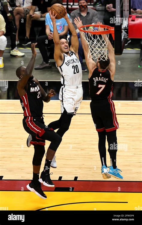 Brooklyn Nets Guard Landry Shamet 20 Dunks Over Miami Heat Guard Goran Dragic 7 In The First