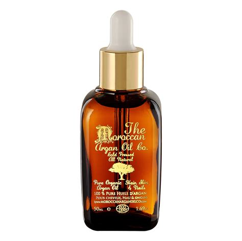 The Moroccan Argan Oil Co 100 Pure Organic And Cold Pressed Argan Oil 50ml Dropper Tisserand