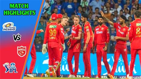 Mumbai Indians Vs Panjab Kings Ipl Full Highlights Mi Vs Pbks